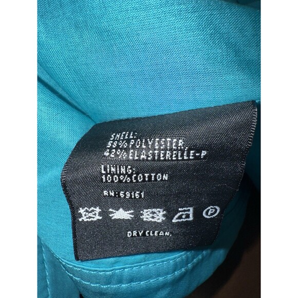 NWT Carlisle Satin Utility Jacket Teal Blue Short Zip Pockets Structured Sz 6 - Picture 8 of 9